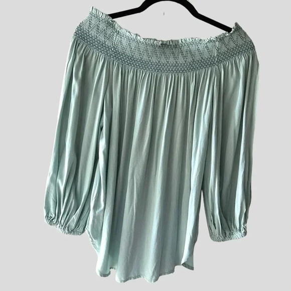 NWT | ANTHROPOLOGIE HOLDING HORSES | SEA BLUE PEASANT HALTER BLOUSE | 	SMALL - Picture 7 of 12